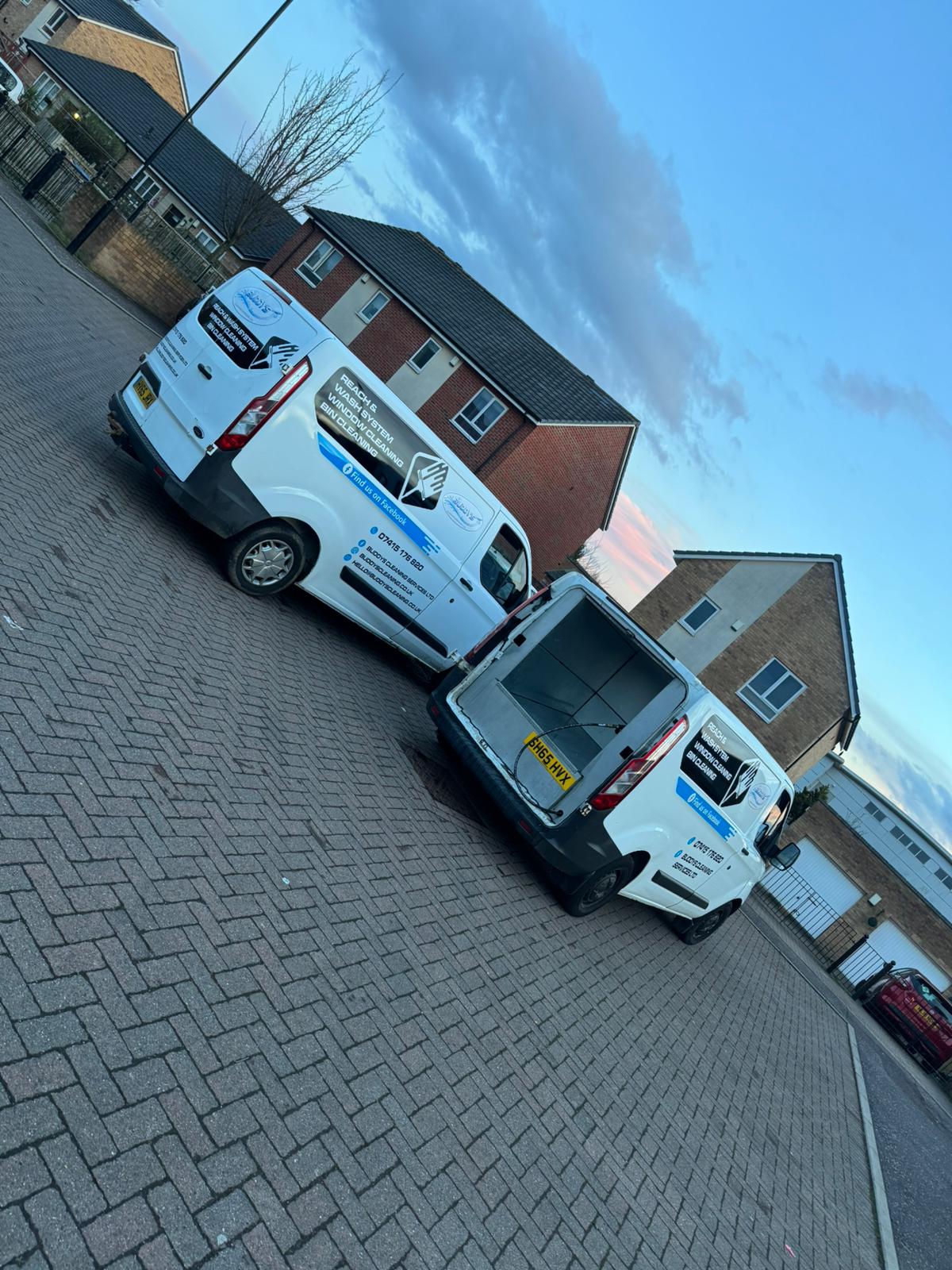 Buddy's Cleaning Services van ready for work